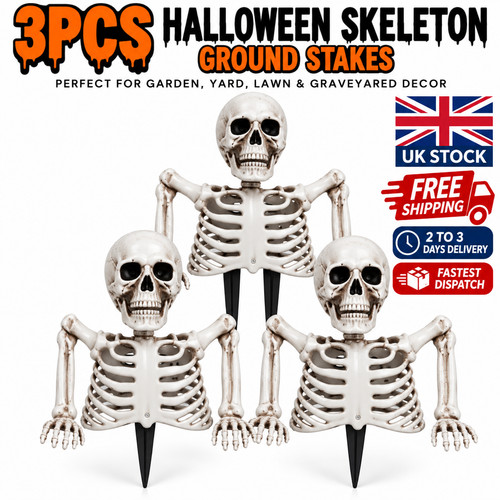 3pcs halloween skeleton yard - halloween,