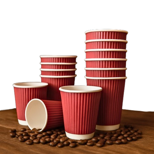 12oz ripple paper coffee cups - coffee,