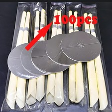 100pcs Silver Ear Care Candle Protective Disk Earwax Remover Septum Ash Plate