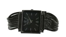 Vintage Gruen Ladies Watch Black Tone Mesh Band in original box GR0060