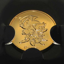 1993 JAPAN SEGA SONIC THE HEDGEHOG 2 '93 CHAMPIONSHIP COIN TOKEN PRIZE ORIGINAL
