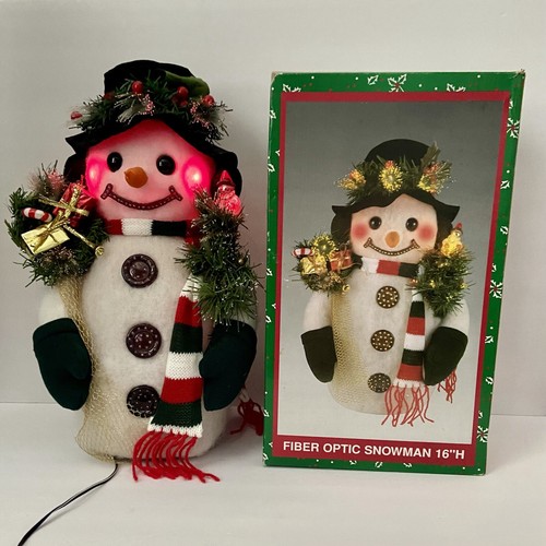Fiber optic snowman - 16”,