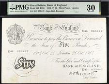 £5 White Five Pound Bank Note