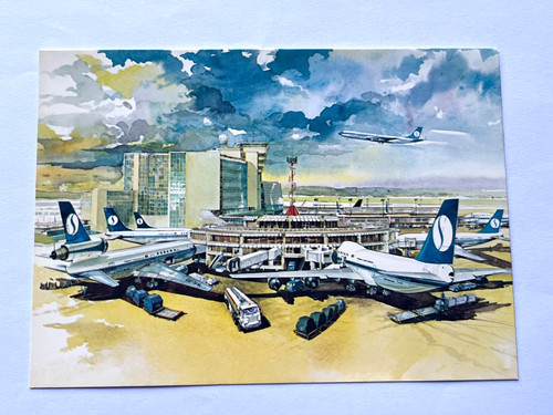 Aviation airline postcard - airline,
