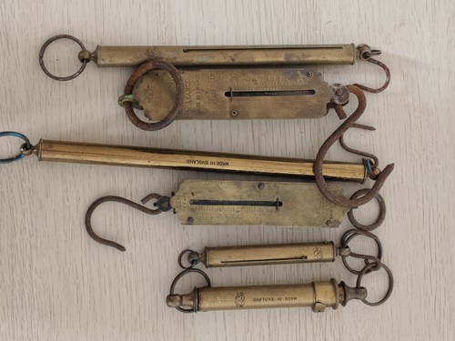 Job lot vintage salter brass - 6,