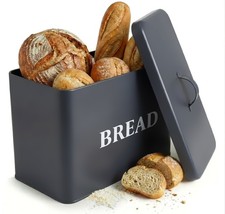 Large Grey Bread Bin For