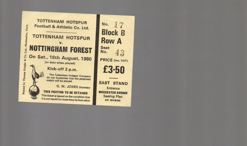 Used ticket tottenham v - used,