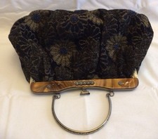 PER UNA From M&S Tapestry and Beaded Bag Handbag