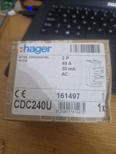 Hager rcd 40a 30ma double - 40a,