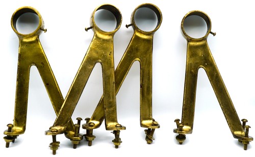 Vintage solid brass bar - 4,