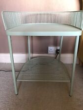 Made.com side table Oving Bedside Table Metal Mint / Pale Grey