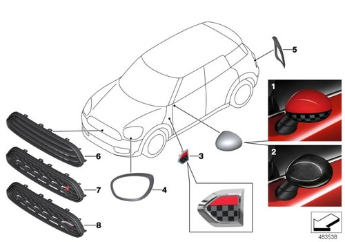 Mini genuine left headlight - mini,