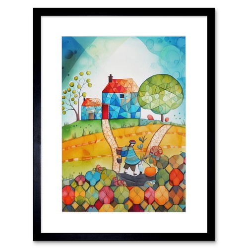 Farmer heading home modern - farmer,