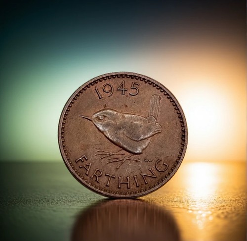 Great britain farthing coin - britain, 1