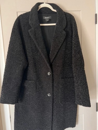 Dkny long black women coat - dkny, women’s