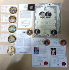 11 medal coins Gold plated