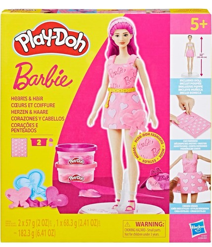 Play doh barbie hearts - &, hair