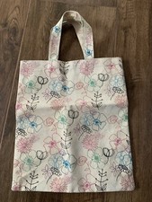 Beige Tote Bag, Colourful