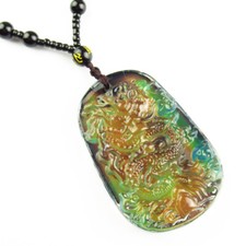 Blue Rainbow Mood Stone Dragon