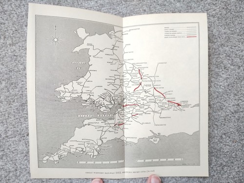 Antique 1930 map the great - map,