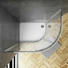 Quadrant Shower Enclosure Shower Door Walk In Tempered Glass NANO Sliding Cubicl