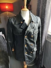 Stunning Vintage Horsehide Leather Jacket Coat Men's 38