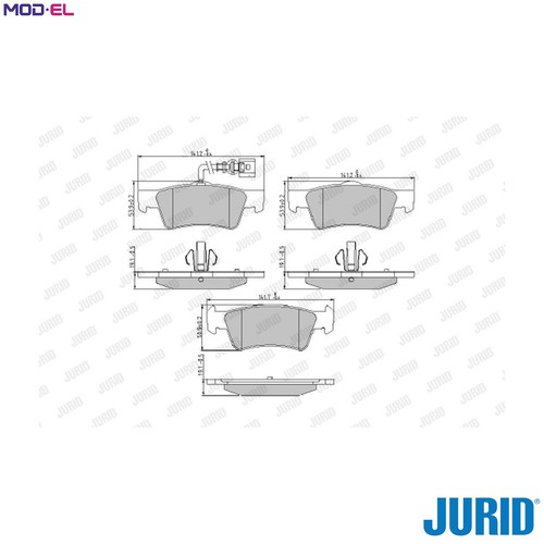 Brake pad set disc - pad,