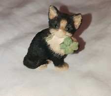 Vintage Cat With Flower