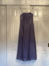 Debut Debenhams Silver Shimmer Bridesmaid Prom Maxi Dress Size 6