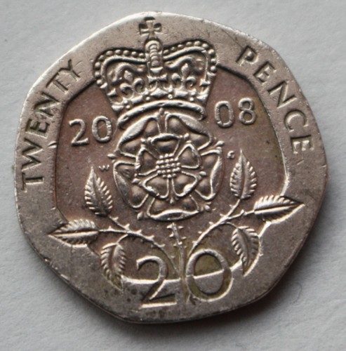 British rare 2008 20p - british,, rare,