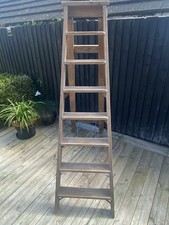 Vintage wooden ladder rung - vintage,