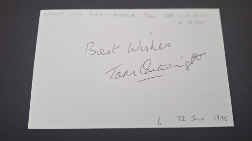 Tom cartwright - cartwright, (1935-2007)