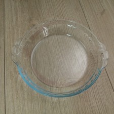 Clear Glass Small Round Pie