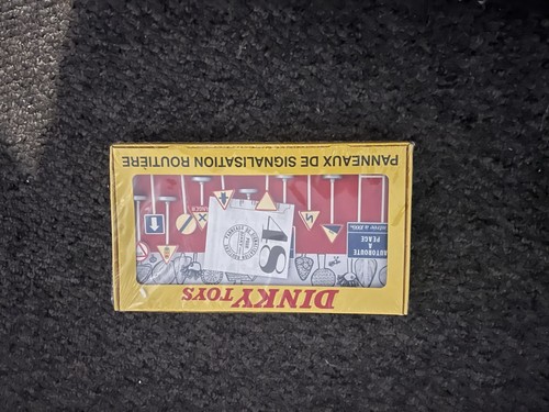Dinky toys road signs - dinky,