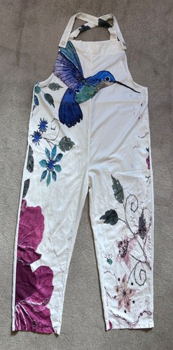 Cream cotton blend dungarees - cream,