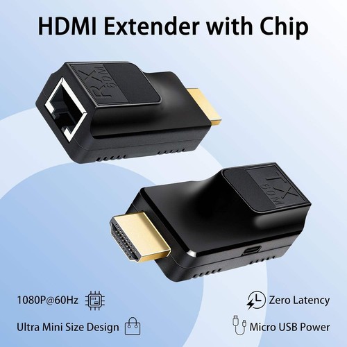Hdmi extender 60m - extender, single