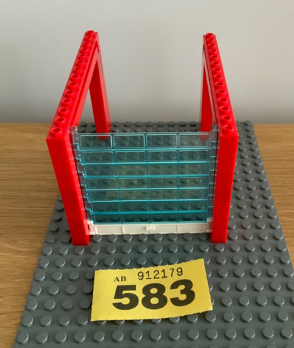 Lego garage red with - red, blue