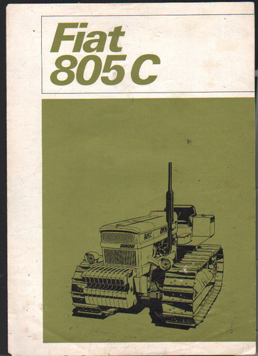 Fiat 805 crawler tractor - "805, c"