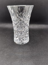 Vintage Heavy Crystal Cut Flower Posy Vase Small Glass