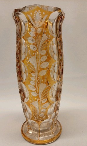 Antique bohemian amber yellow - bohemian,