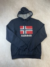 Napapijri Mens Hoodie M Navy