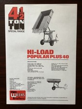 WEEKS 3 1/2 & 4 1/2 TON HI-LIFT TRAILER BROCHURE