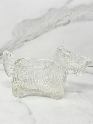 Vintage glass scottie dog - vintage,