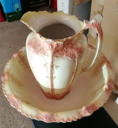 Antique jug and basin with - basin,