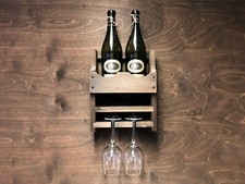 Wooden wine rack - wine,