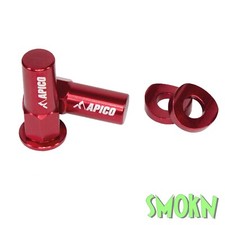 Honda CRF Rim Lock Nuts & Curved Washers CR 85 125 250 150 CRF 250 450 Apico Red