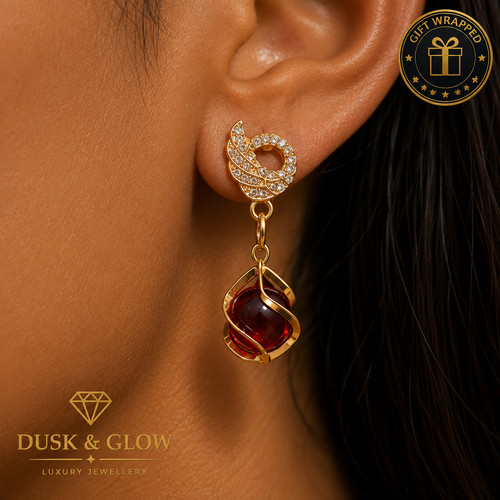 Stunning gold dangle drop - stunning,