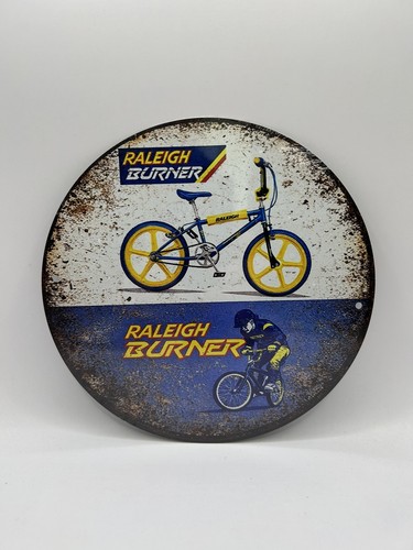 Raleigh burner metal sign 20cm - metal, sign,20cm