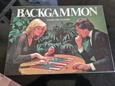 🎲 Backgammon Game Vintage Complete Wooden Playing Pieces