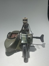 1950s Harley Davidson Knucklehead TinToy WindUp Motorcycle  Sidecar Reproduction